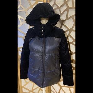 Calvin Klein Black Hooded Puffer Jacket